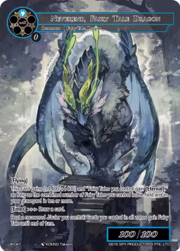 Neverend, Fairy Tale Dragon (WL047), Promo Cards — Force of Will card price