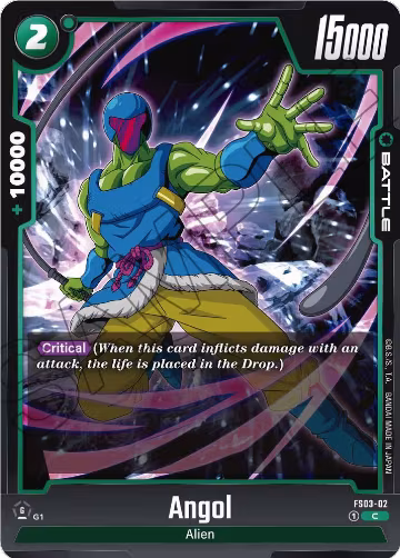 Angol (FS03-02), Starter Deck 3: Broly — DB Fusion card price