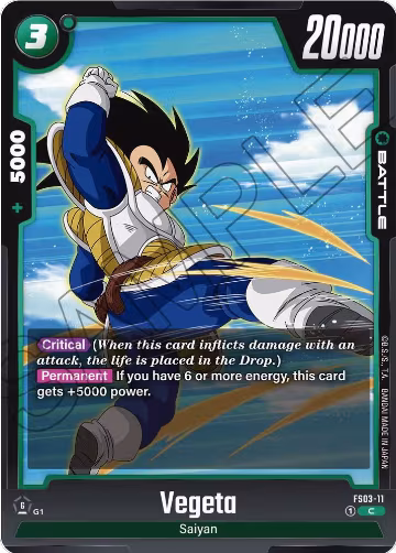 Vegeta - FS03-11 (FS03-11), Starter Deck 3: Broly — DB Fusion card price