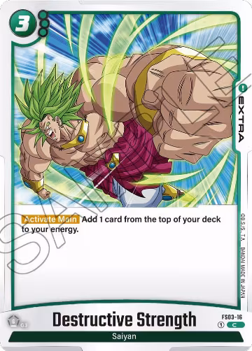 Destructive Strength (FS03-16), Starter Deck 3: Broly — DB Fusion card price
