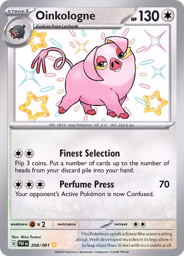 Oinkologne - 208/091 (208/091), Paldean Fates — Pokémon card price