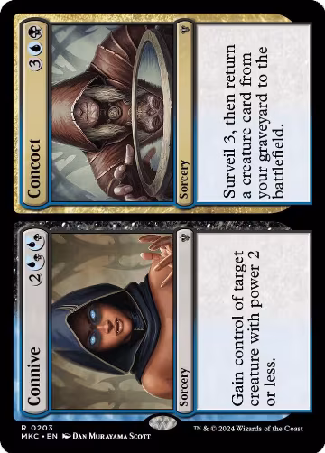 Connive // Concoct (203), Commander: Murders at Karlov Manor — Magic card price