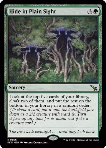 Hide in Plain Sight (166), Murders at Karlov Manor — Magic card price