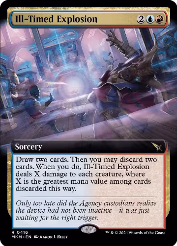 Ill-Timed Explosion (Extended Art) (416), Murders at Karlov Manor — Magic card price
