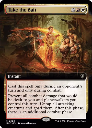Take the Bait (Extended Art) (353), Commander: Murders at Karlov Manor — Magic card price