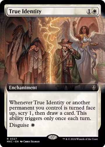 True Identity (Extended Art) (327), Commander: Murders at Karlov Manor — Magic card price