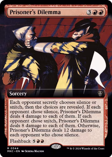 Prisoner's Dilemma (Extended Art) (344), Commander: Murders at Karlov Manor — Magic card price