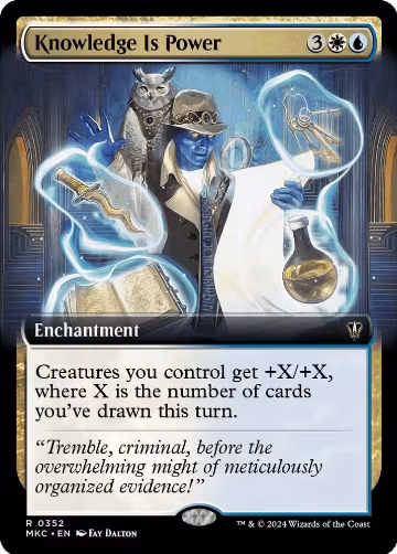 Knowledge is Power (Extended Art) (352), Commander: Murders at Karlov Manor — Magic card price
