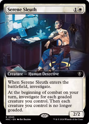 Serene Sleuth (Extended Art) (325), Commander: Murders at Karlov Manor — Magic card price