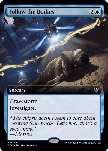 Follow the Bodies (Extended Art) (333), Commander: Murders at Karlov Manor — Magic card price