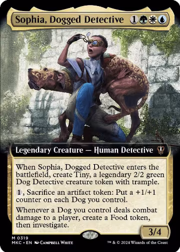 Sophia, Dogged Detective (Extended Art) (319), Commander: Murders at Karlov Manor — Magic card price