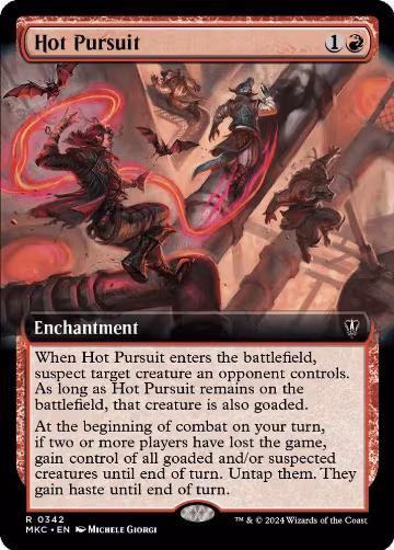 Hot Pursuit (Extended Art) (342), Commander: Murders at Karlov Manor — Magic card price