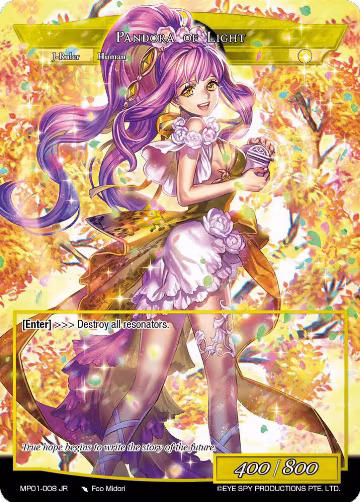 Pandora, Girl of the Box // Pandora of Light (MP01-008 JR), Masterpiece "Pilgrim-Memories" — Force of Will card price