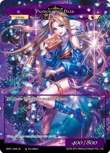 Pandora, Girl of the Box // Pandora of Dark (MP01-009 JR), Masterpiece "Pilgrim-Memories" — Force of Will card price