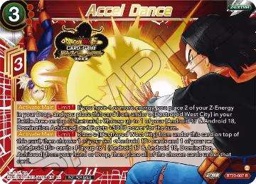Accel Dance (2023 World Championship Z-Extra Card Set) (BT23-007), Tournament Promotion Cards — DB Super card price
