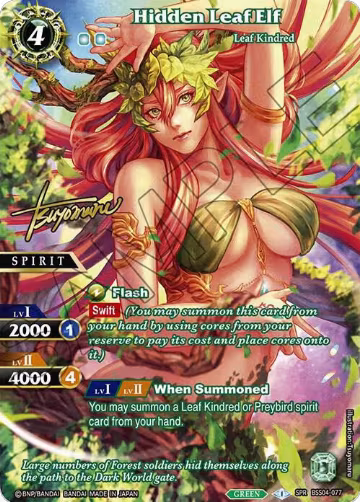 Hidden Leaf Elf (SPR) (Illustrator Signature) (BSS04-077), Savior of Chaos — Battle Spirits card price