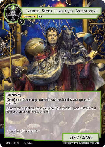 Laurite, Seven Luminaries Astrologian (MP01-164 R), Masterpiece "Pilgrim-Memories" — Force of Will card price