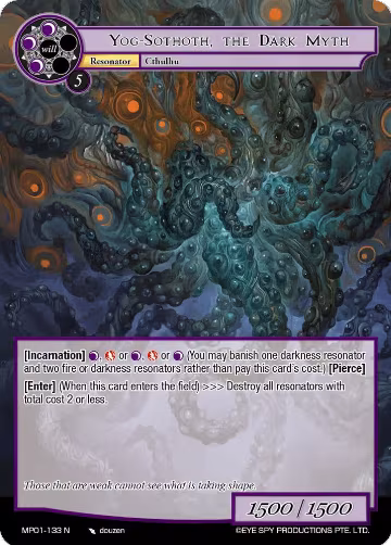 Yog-Sothoth, the Dark Myth (MP01-133 N), Masterpiece "Pilgrim-Memories" — Force of Will card price