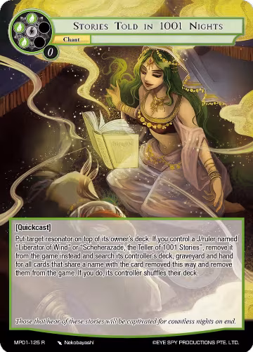 Stories Told in 1001 Nights (MP01-125 R), Masterpiece "Pilgrim-Memories" — Force of Will card price