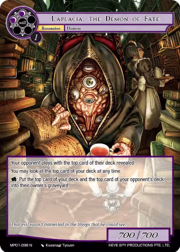 Laplacia, the Demon of Fate (MP01-098 N), Masterpiece "Pilgrim-Memories" — Force of Will card price