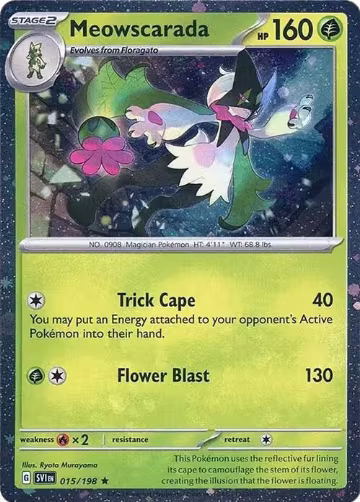Meowscarada - 015/198 (Cosmos Holo) (015/198), Miscellaneous Cards & Products — Pokémon card price