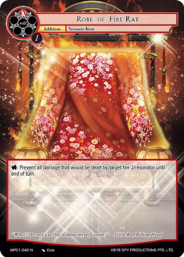 Robe of Fire-Rat (MP01-042 N), Masterpiece "Pilgrim-Memories" — Force of Will card price