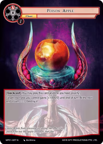 Poison Apple (MP01-027 N), Masterpiece "Pilgrim-Memories" — Force of Will card price