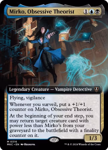 Mirko, Obsessive Theorist (Extended Art) (316), Commander: Murders at Karlov Manor — Magic card price