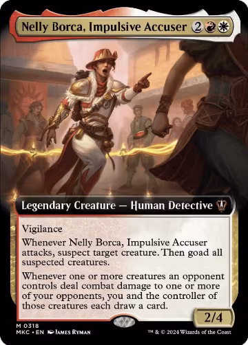 Nelly Borca, Impulsive Accuser (Extended Art) (318), Commander: Murders at Karlov Manor — Magic card price