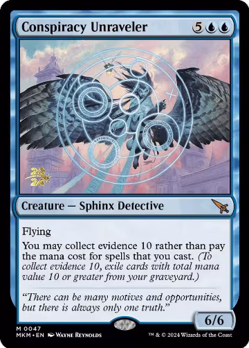 Conspiracy Unraveler (47), Prerelease Cards — Magic card price