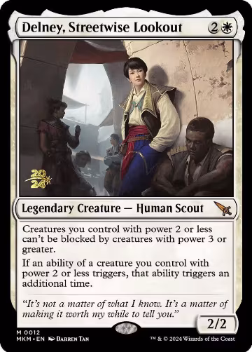 Delney, Streetwise Lookout (12), Prerelease Cards — Magic card price
