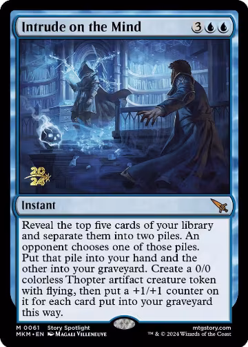 Intrude on the Mind (61), Prerelease Cards — Magic card price