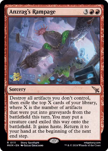 Anzrag's Rampage (111), Prerelease Cards — Magic card price