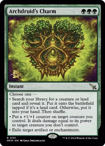 Archdruid's Charm (151), Prerelease Cards — Magic card price