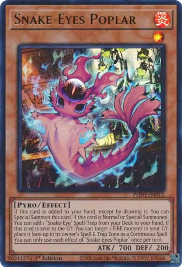 Snake-Eyes Poplar (PHNI-EN012), Phantom Nightmare — Yu-Gi-Oh! card price