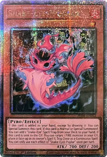 Snake-Eyes Poplar (Quarter Century Secret Rare) (PHNI-EN012), Phantom Nightmare — Yu-Gi-Oh! card price