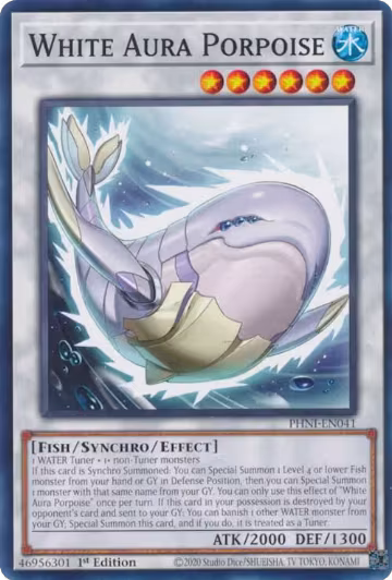 White Aura Porpoise (PHNI-EN041), Phantom Nightmare — Yu-Gi-Oh! card price