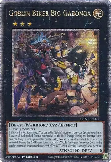 Goblin Biker Big Gabonga (Quarter Century Secret Rare) (PHNI-EN047), Phantom Nightmare — Yu-Gi-Oh! card price