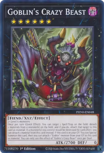 Goblin's Crazy Beast (PHNI-EN048), Phantom Nightmare — Yu-Gi-Oh! card price