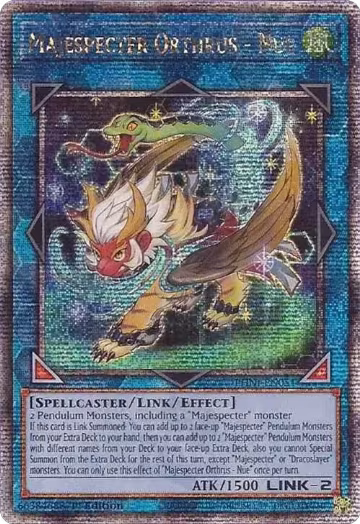 Majespecter Orthrus - Nue (Quarter Century Secret Rare) (PHNI-EN051), Phantom Nightmare — Yu-Gi-Oh! card price