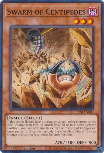 Swarm of Centipedes (PHNI-EN085), Phantom Nightmare — Yu-Gi-Oh! card price