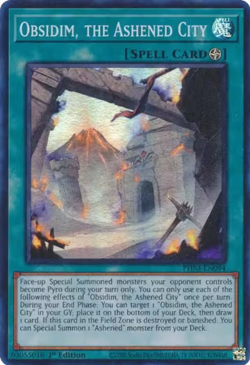Obsidim, the Ashened City (PHNI-EN094), Phantom Nightmare — Yu-Gi-Oh! card price