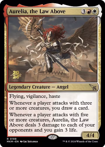 Aurelia, the Law Above (188), Prerelease Cards — Magic card price