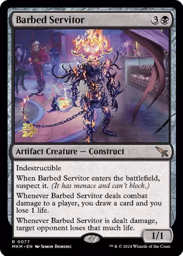 Barbed Servitor (77), Prerelease Cards — Magic card price