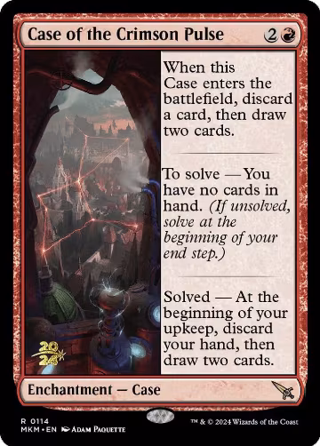 Case of the Crimson Pulse (114), Prerelease Cards — Magic card price
