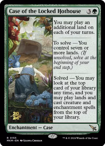 Case of the Locked Hothouse (155), Prerelease Cards — Magic card price