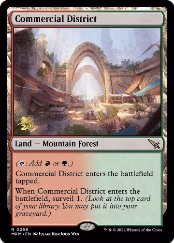 Commercial District (259), Prerelease Cards — Magic card price