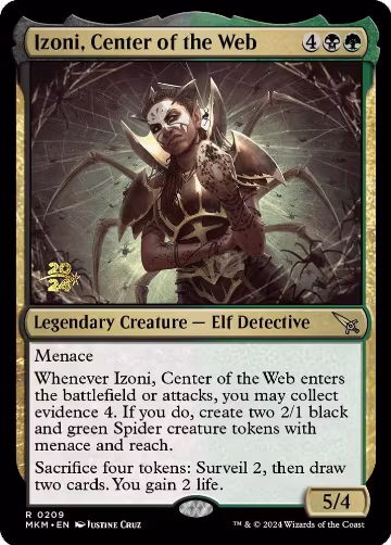 Izoni, Center of the Web (209), Prerelease Cards — Magic card price