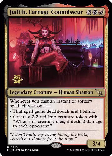 Judith, Carnage Connoisseur (210), Prerelease Cards — Magic card price