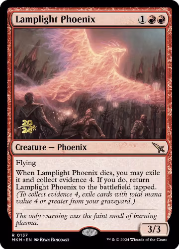 Lamplight Phoenix (137), Prerelease Cards — Magic card price